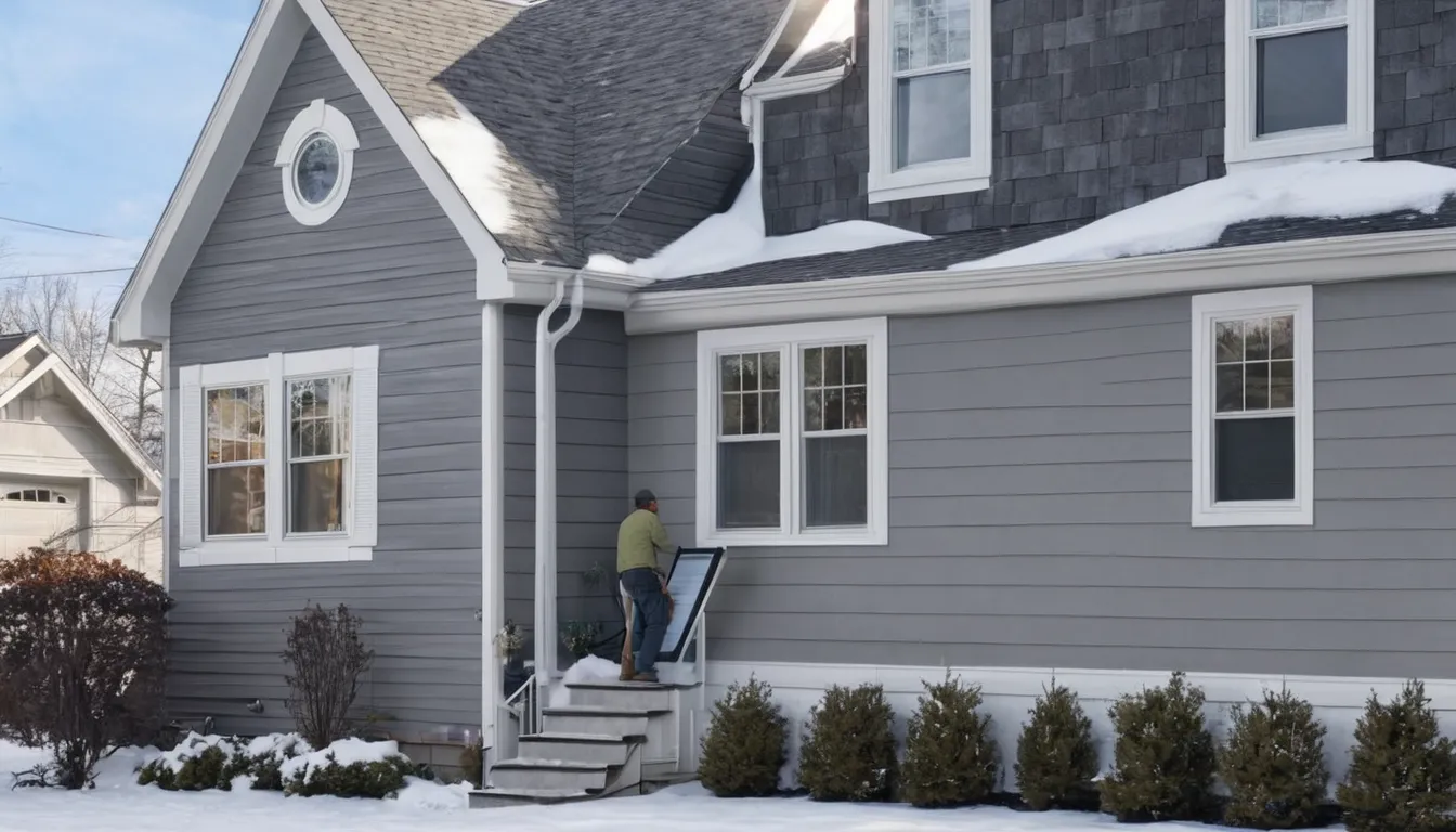 A home in the Sayreville area with new siding being installed on one wall